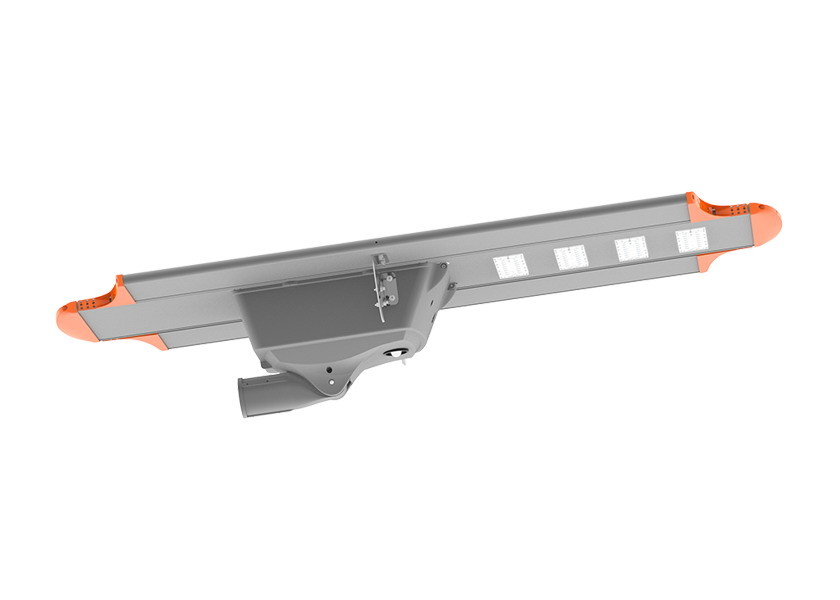 210 Lm/W 200W IP66 Integrated Intelligent Solar LED Street Light TUV CB CE SAA Approved Solar Lighting All In One Solar LED Street Light LED Parking Lot Light